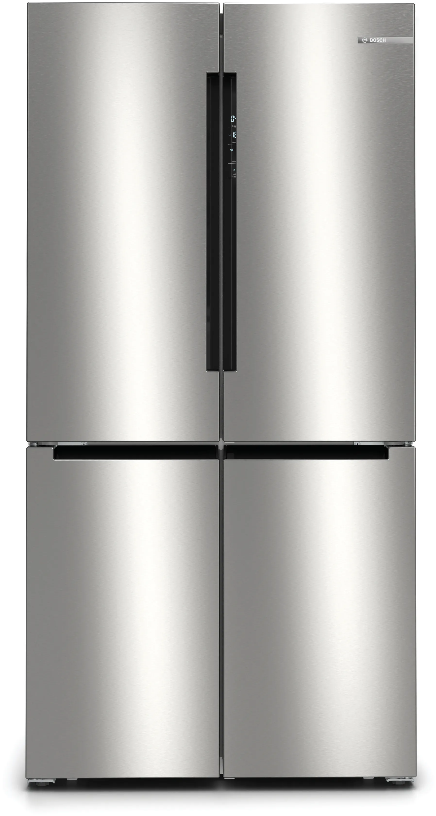 silver fridge