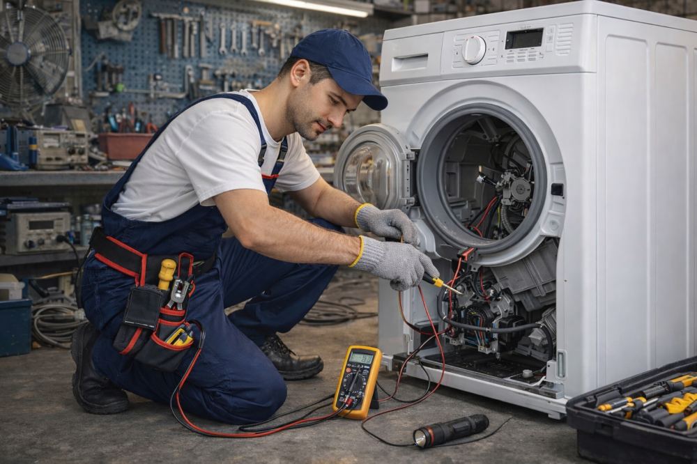 Washing machine drain cleaning and maintenance